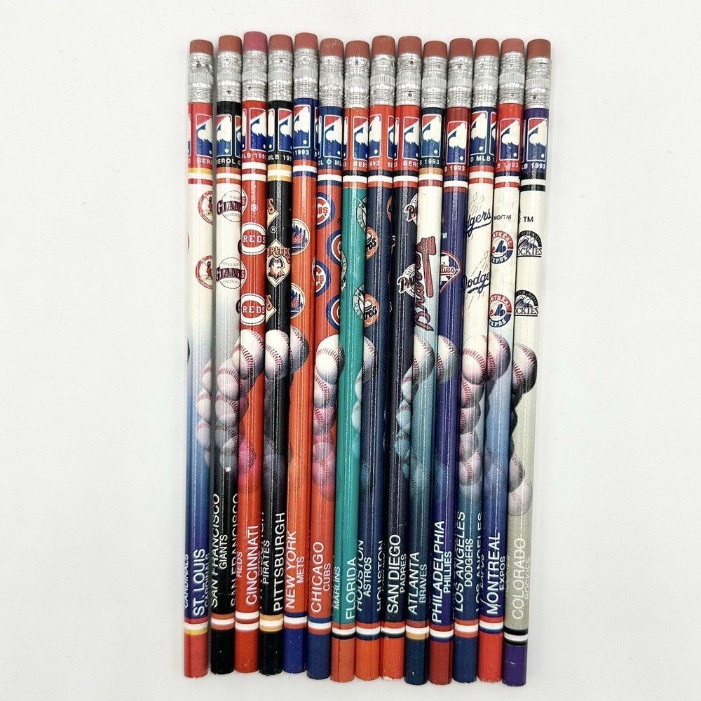 Vintage Berol MLB National League Pencils Baseball Montreal Expos Unsharpened